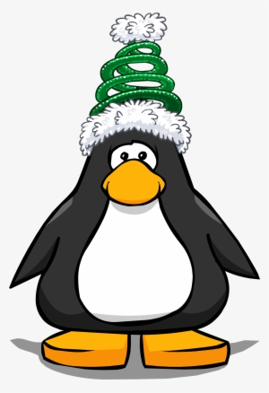 Holiday Spring Hat On A Player Card - Club Penguin Cloud Wave Bracers