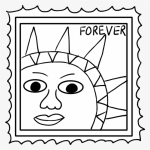 Stamp Clipart Black And White - Black & White Picture Clipart Of Stamp