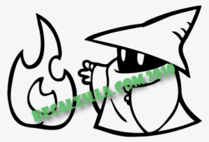 Final Fantasy White Mage Line Art