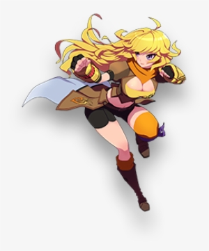 Amity Arena Character Art Yang Xiao Long - Rwby Amity Arena Characters Artworks