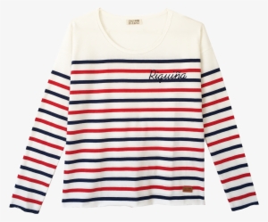 Somosocéano Camiseta Riquiña - Striped Navy Tee Shirt Women