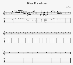 Blues For Alican Eg2 - Sheet Music