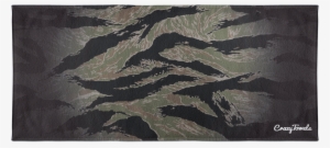 Tiger Stripe Cammo Beach Towel - Vietnamese Tiger Camo Print