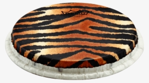 Remo Tucked Skyndeep Bongo Drumhead-tiger Stripe Graphic, - Parches Remo Para Bongo