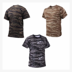 Urban Tiger Stripe Camo Camouflage T-shirt, Xl