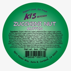 Zucchini Nut Muffin - Circle