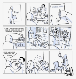 Esta Viñeta Cuenta La Historia De Un Hombre Que Sufre - Historia De Violencia De Genero