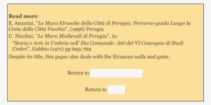 Amorini, “le Mura Etrusche Della Città Di Perugia - Perugia