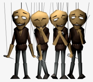 Two Parasitic Creatures The Merchant With His You - Cartoon