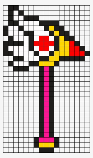 Cardcaptor Sakura Sealing Wand Charm Perler Bead Pattern - Pixel Art Sakura Card Captor
