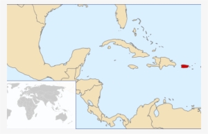 Dominican Republic Highlighted On Map