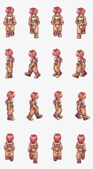 Character Texture Atlas From Ragnarok - 2d Game Character Texture