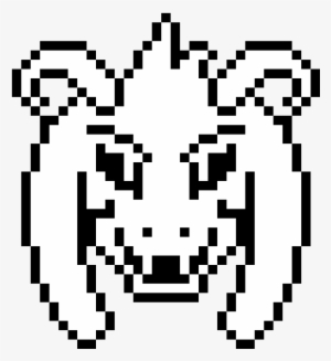 Undertale Asriel Head - Asriel Dreemurr Pixel Art
