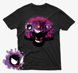 Ghost Pokemon Ghastly Haunter Gengar Crew Day Black - Halloween Squirtle Pokemon