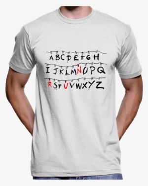 Stranger Things Alphabet Lights Run T-shirt / Hoodie - Free Tommy Robinson T Shirts