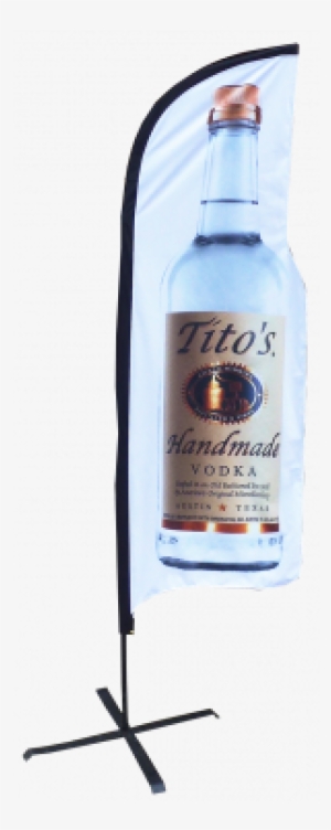 8ft Feather Flag - Tito's Handmade Vodka - 750 Ml Bottle