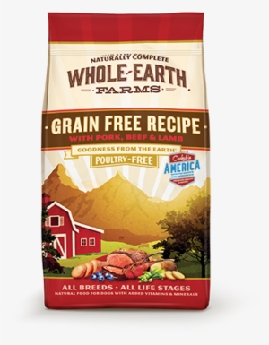 Grain Free Recipe With Pork, Beef & Lamb - Whole Earth Farms Dog Food