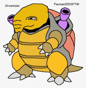 This Is My Creation Of A Mix Of Blastoise And Drowzee - Cartoon