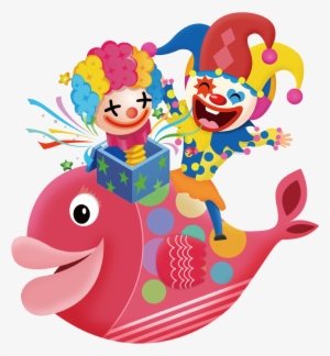 April Fools Day Clown Funny - Illustration