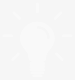 Improvement And Innovation - White Png Bulb Icons