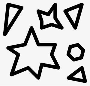 The Image Has A Variety Of Misshapen Objects Arranged - Particles Icon