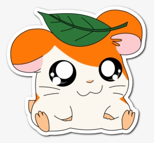 Hamtaro Hamster Kawaii Cute Anime Orange White Green - Hamtaro Cute