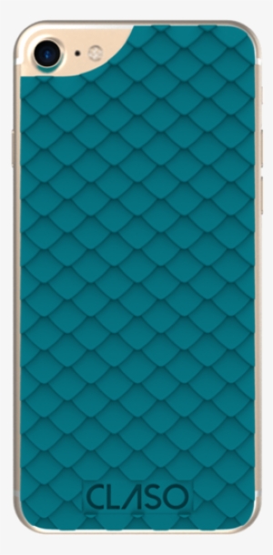 Vintage Teal Dragon Case For Iphone 6 Gold Back View - Art Paper