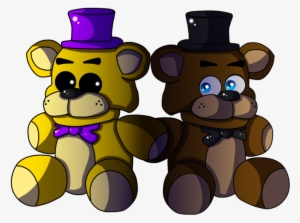 28 Collection Of Golden Freddy Plush Drawing - Fnaf Freddy And Fredbear