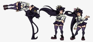 Filia Blown, Hair Blown, Sassy - Skullgirls Filia Victory Pose