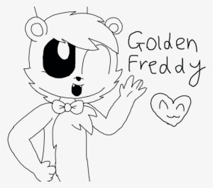 Clip Art Freeuse Library Golden Freddy By Alexis - Cartoon
