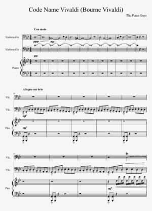 Code Name Vivaldi Sheet Music Composed By The Piano - Code Name Vivaldi Sheet
