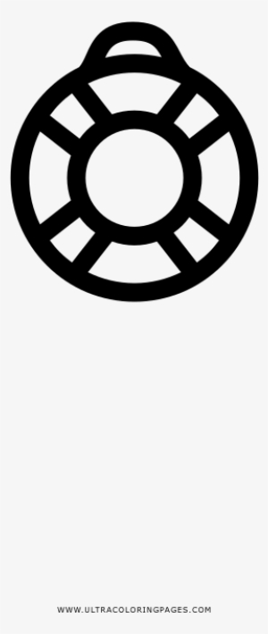 Lifesaver Coloring Page - Circle