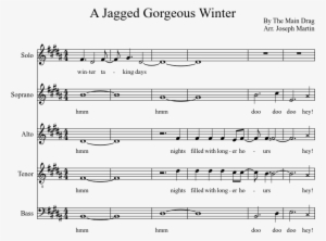A Jagged Gorgeous Winter Sheet Music Composed By By - Sheet Music