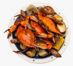 Plate Of Crab - Crabs On Plate Png