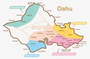 Oahu Island Area Map - Oahu Pearl City Map
