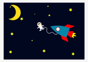 Free Public Domain Vectors On Walk - Astronaut In Space Rocket