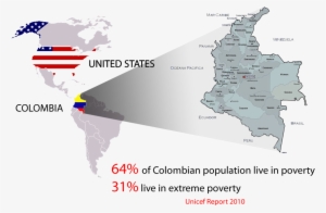 To The Left Is A Map Of Colombia - World Map