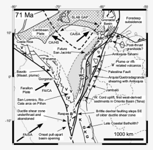 The Light Grey Area Northwest Of Colombia Is Caribbean - Map