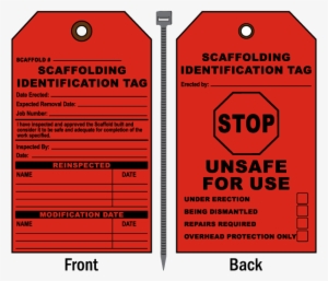 Stop Unsafe For Use Scaffold Tag - Contoh Tag Scaffolding - 600x514 PNG ...