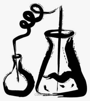 Beakers Flasks And Test Tubes Royalty Free Vector Clip - Tudo De Ensaio Png