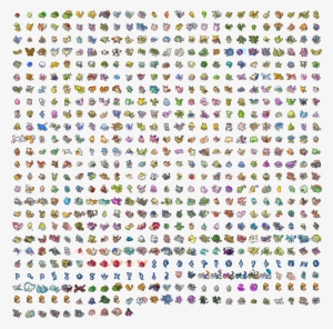 List Of Novelty Pokemon Shiny Pokemon Sprites - Complete List Of Pokemon
