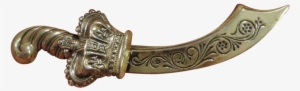 Rare Sterling Silver Sword Brooch Pin By Jewelart Scimitar - Brooch