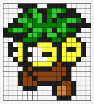 Exeggutor Pokemon Bead Pattern Perler Bead Pattern - Pixel Art Pokemon Exeggutor