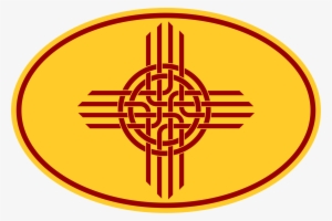 Celtic Zia Oval Decal - Zia Pueblo
