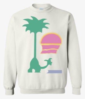 Sax On A Beach V2 Crewneck Sweater - American Veteran Unisex Crewneck Us Army Military Navy