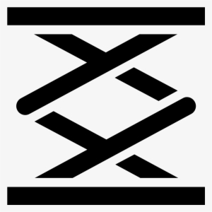 Plataforma Elevadora De Tijera Icon - Scissor Lift Icon