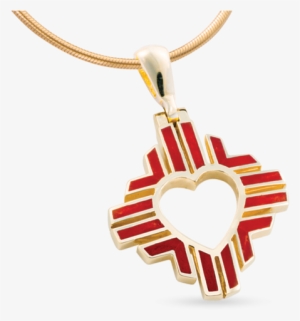 Small Zia Heart Pendant - Pendant