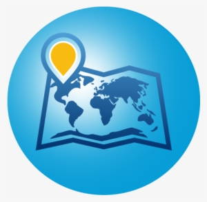 Travel - World Map With Middle East