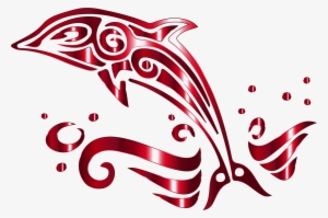 This Free Icons Png Design Of Chromatic Tribal Dolphin