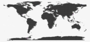 World Map Globe Outline Maps - World Map Black White